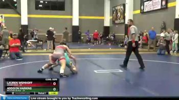 135 lbs Semis & Wb - Addison Harkins, Missouri Black vs Lauren Wemhoff, Grand View