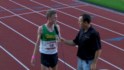 Daniel Winn after hitting USATF 1500 Standard