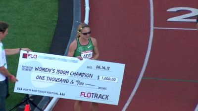 Lauren Johnson wins the FloTrack 1500 Championship