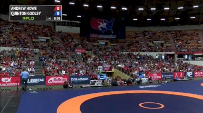 74kg Quarter-finals Andrew Howe (New York AC) vs. Quinton Godley (Titan Mercury Wrestling Club)