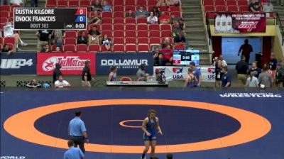 97kg 3rd Place Match Dustin Kilgore (Sunkist Kids Wrestling Club) vs. Enock Francois (NYAC FLWC)