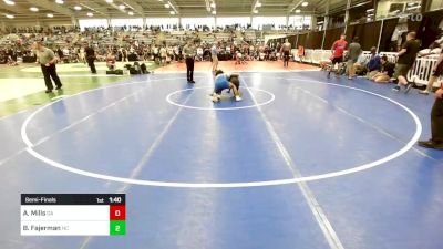 126 lbs Semifinal - Amantee Mills, GA vs Brandt Fajerman, NC