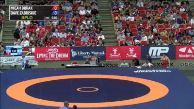 97kg Consolation Micah Burak (Titan Mercury Wrestling Club) vs. Dave Zabriskie (Lehigh Valley Athletic Club)