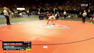 106 Class 2 lbs 1st Place Match - Landon Lane, St. Michael The Archangel Catholic vs Carlos Juarez-Ramirez, Mexico