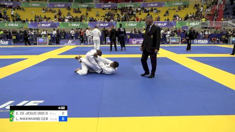 ESEQUIEL DE JESUS DOS SANTO vs ARTHUR DA CUNHA COSTA 2024 Brasileiro Jiu-Jitsu IBJJF