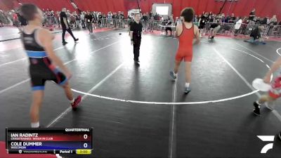 138 lbs Quarterfinal - Ian Radintz, CrassTrained: Weigh In Club vs Cole Dummer, Wisconsin