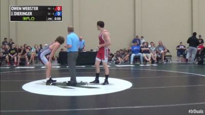 182 f, Owen Webster, Minnesota 1 vs Jordan Dieringer, Oklahoma