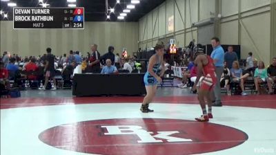 126lbs Finals Brock Rathbun (Iowa) vs. Devan Turner (California Red)