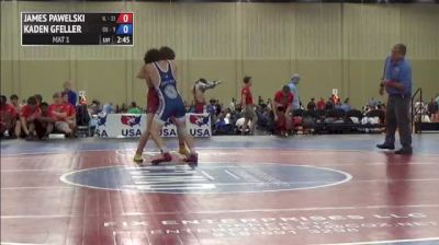 126lbs Match Kaden Gfeller (Oklahoma) vs. James Pawelski (Illinois)