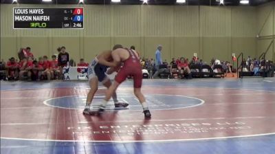 106lbs Match Mason Naifeh (Oklahoma) vs. Louis Hayes (Illinois)