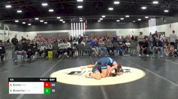 105 lbs Placement Matches (8 Team) - Aiden Kunes, M2 Blue (NJ) vs Austin Bickerton, Junior Terps Xtreme (MY)