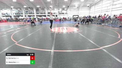 56 lbs Quarterfinal - Grayson Sylvaria, Bristol RI vs Kaysen Beaulieu, Grizzlies Wr Ac