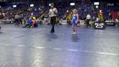 66 lbs Consy 4 - Paisley Wisniewski, Wattsburg vs Kloe Krogstad, Springfield Delco