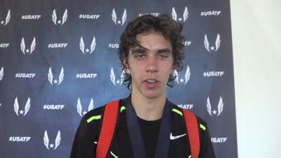 Matthew Maton after winning USATF Jr 5K