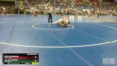 182 lbs Quarterfinal - Tate Estenson, Devils Lake vs Kaleb Porter, West Fargo