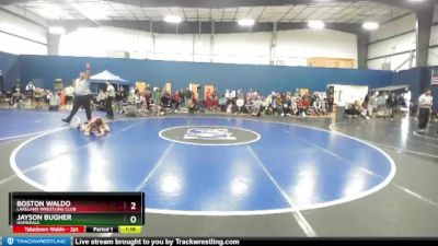 75 lbs Champ. Round 1 - Jayson Bugher, Homedale vs Boston Waldo, Lakeland Wrestling Club