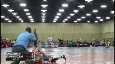 100 Round 1 Atilano Escobar (Arizona) vs. Rhett Golowenski (Oklahoma)