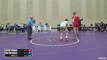 182 1st Place Match Zeb Demaray (North Dakota 2) vs. Jacob Sieder (California Blue)