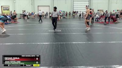 144 lbs Cons. Round 2 - Michael Borja, Steller Trained vs John Rovillard, McDonald Wrestling Academy