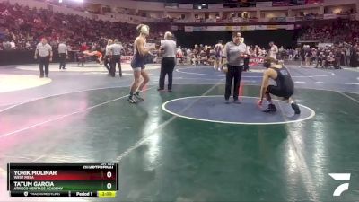 5A 160 lbs Quarterfinal - Tatum Garcia, Atrisco Heritage Academy vs Yorik Molinar, West Mesa