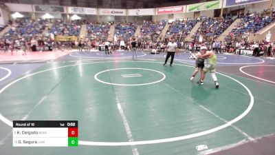 Round Of 16 - Kade Delgado, Bear Creek Jr. Wrestling vs Oliver Segura, Junior Bulldogs