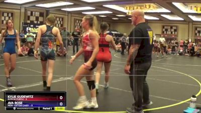 118 lbs Round 4 (10 Team) - Kylie Gudewitz, Elite NJ Purple vs Ava Rose, MGW- Cotton Candy