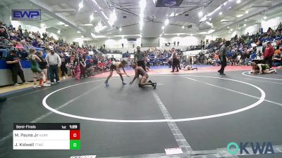 76 lbs Semifinal - Manny Payne Jr, HURRICANE WRESTLING ACADEMY vs Jonathan Kidwell, Team Tulsa Wrestling Club