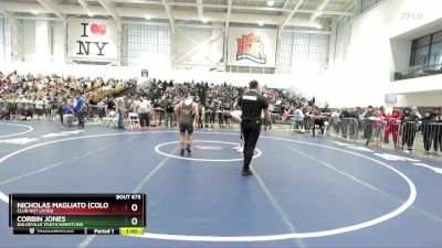 170 lbs Round 3 - Nicholas Magliato (Colon), Club Not Listed vs Corbin Jones, Dolgeville Youth Wrestling