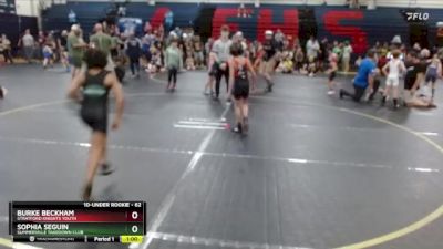 62 lbs Round 3 - Burke Beckham, Stratford Knights Youth vs Sophia Seguin, Summerville Takedown Club