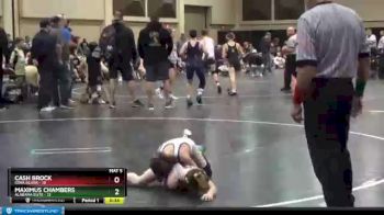 65 lbs Finals (2 Team) - Maximus Chambers, Alabama Elite vs Cash Brock, Iowa Silver