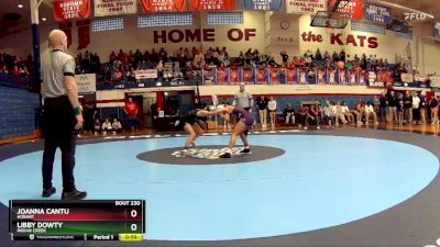 105 lbs 3rd Place Match - Joanna Cantu, Hobart vs Libby Dowty, Indian Creek