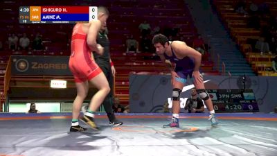 86 kg Quarterfinal - Myles Amine, SMR vs Hayato Ishiguro, JPN