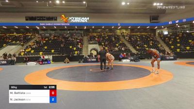 92 kg Quarterfinal - Michael Battista, Cavalier Wrestling Club vs Nathan Jackson, New York Athletic Club