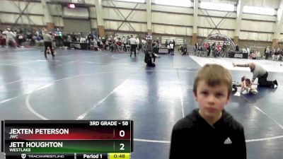 58 lbs Cons. Round 2 - Jett Houghton, Westlake vs Jexten Peterson, JWC