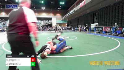 145 lbs Round Of 16 - Cooper Sheesley, USA Gold vs JAYDEN RAMIREZ, Elite Force Wrestling Club