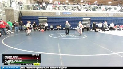 106 lbs Cons. Semi - Porter Swan, All In Wrestling Academy vs Maddox Apodaca, Internal Quest