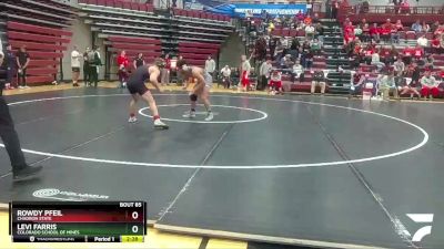 174 lbs Cons. Round 2 - Rowdy Pfeil, Chadron State vs Levi Farris, Colorado School Of Mines