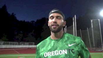 Tyler Mulder after 1:48 800m at Portland Summer Twilight, coming back after tough 2014