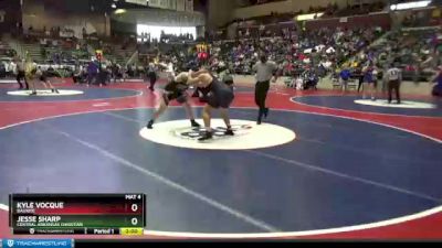 4A 215 lbs Quarterfinal - Kyle Vocque, Bauxite vs Jesse Sharp, Central Arkansas Christian