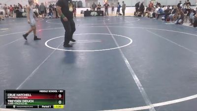 80 lbs Quarterfinal - Crue Hatchell, SouthSide Outlaws vs Treyden Diduch, Alber Athletics WC