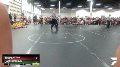 64 lbs Round 1 (8 Team) - Bryson Bistline, Rush WC vs Mazzy Beardsley, HFL