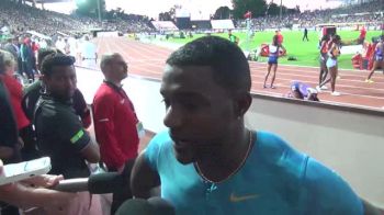 Justin Gatlin didn't let deep field affect his race