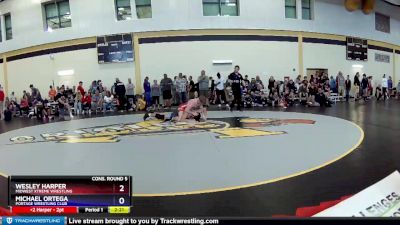 145 lbs Cons. Round 5 - Wesley Harper, Midwest Xtreme Wrestling vs Michael Ortega, Portage Wrestling Club