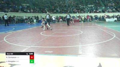 100 lbs Consi Of 32 #2 - Kaeden Sympson, Yukon vs Jaxon Brogdon, Union