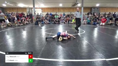 62 lbs Consi Of 8 #2 - Lincoln Wescott, Factoryville vs Talon Klesh, Long Pond