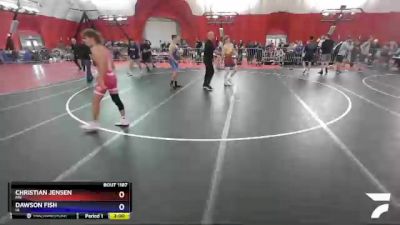 160 lbs Cons. Round 2 - Christian Jensen, MN vs Dawson Fish, IA