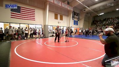 58 lbs Consi Of 8 #2 - Cain Howeth, Barnsdall Youth Wrestling vs Nelijah Davis, Black Fox Wrestling Club