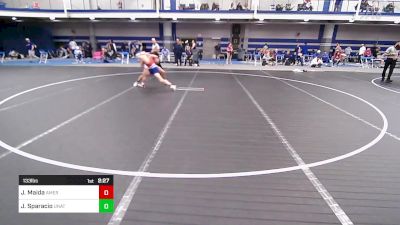 133 lbs Consi Of 8 #2 - Jack Maida, American University vs Joe Sparacio, UNATT - Hofstra