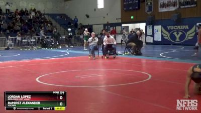 113 lbs Cons. Semi - Ramirez Alexander, Yucaipa vs Jordan Lopez, Redlands East Valley