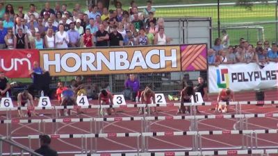 Women's 100H  (Section A - Queen Harrison 12.62 over Sharika Nelvis)